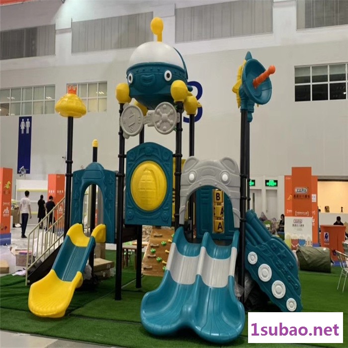 金色童年 小区公园游乐设备 工程塑料滑滑梯价格 加工定制儿童游乐设施图4