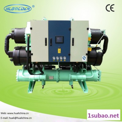 供应冷水机、工业式冷水机、东莞豪利水冷螺杆式工业冷水机HLWW-280SIM