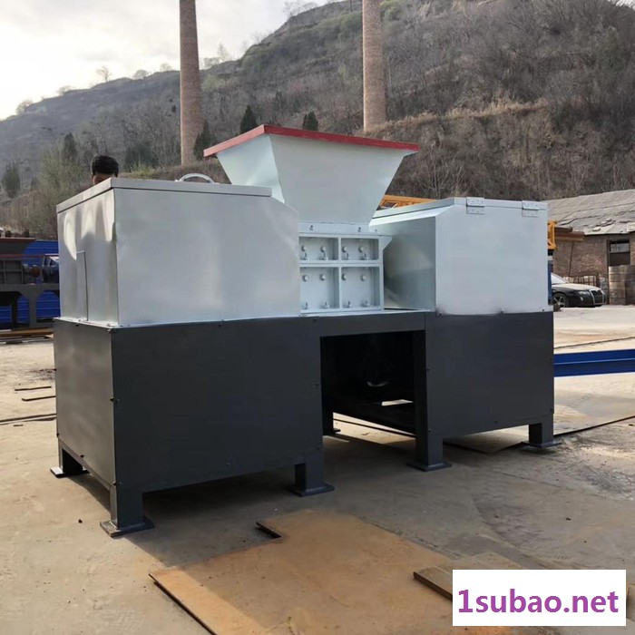百旭机械供应 撕碎机 废旧塑料撕碎机  工业塑料垃圾压块铁塑铝合金粉碎机图2