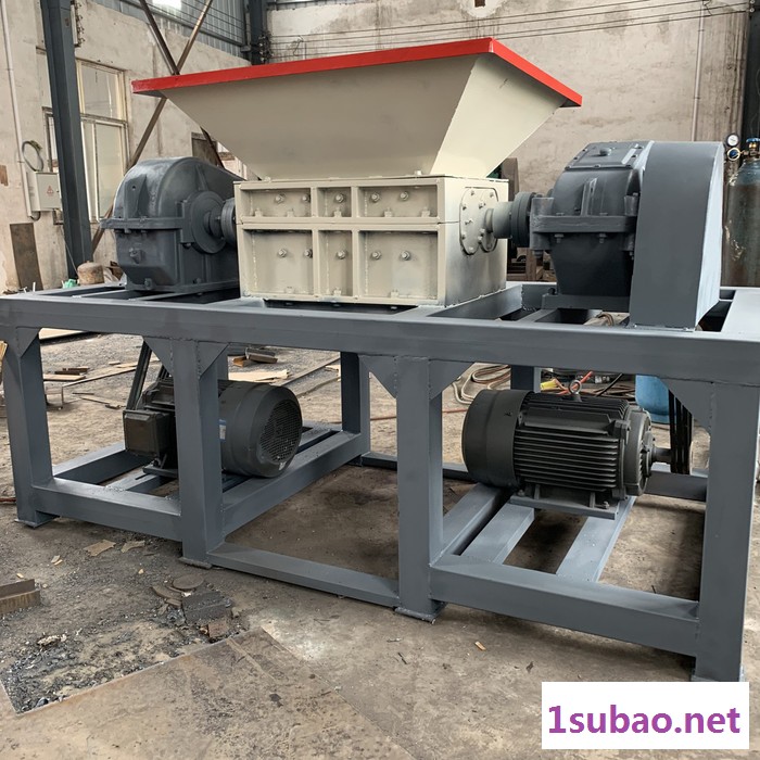 百旭机械供应 撕碎机 废旧塑料撕碎机  工业塑料垃圾压块铁塑铝合金粉碎机图5