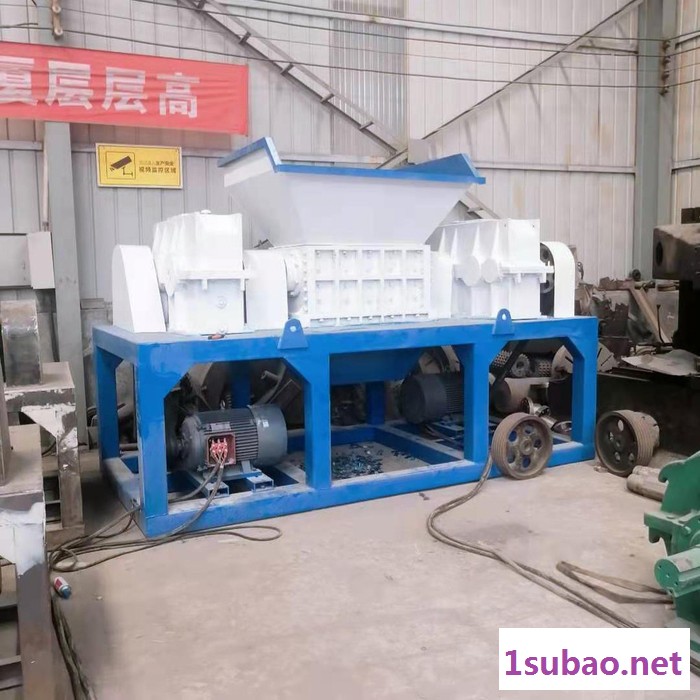 双轴撕碎机 生活垃圾破碎机 金属制品塑料轮胎粉碎机 撕裂机厂家图2