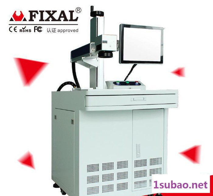 上海菲克苏光纤激光打标机 PE塑料管材打码机 名片印刷刻字机加工图2
