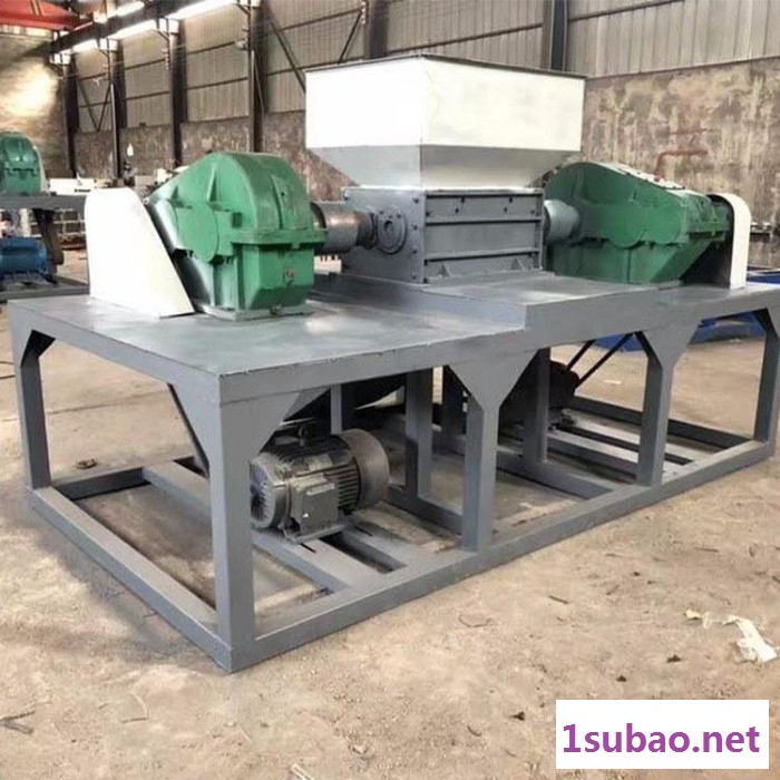 富德1000工业垃圾粉碎机重型钢绞绳管材撕碎机金属塑料破碎机废料塑钢瓦撕碎机木材边角料撕碎设备图8
