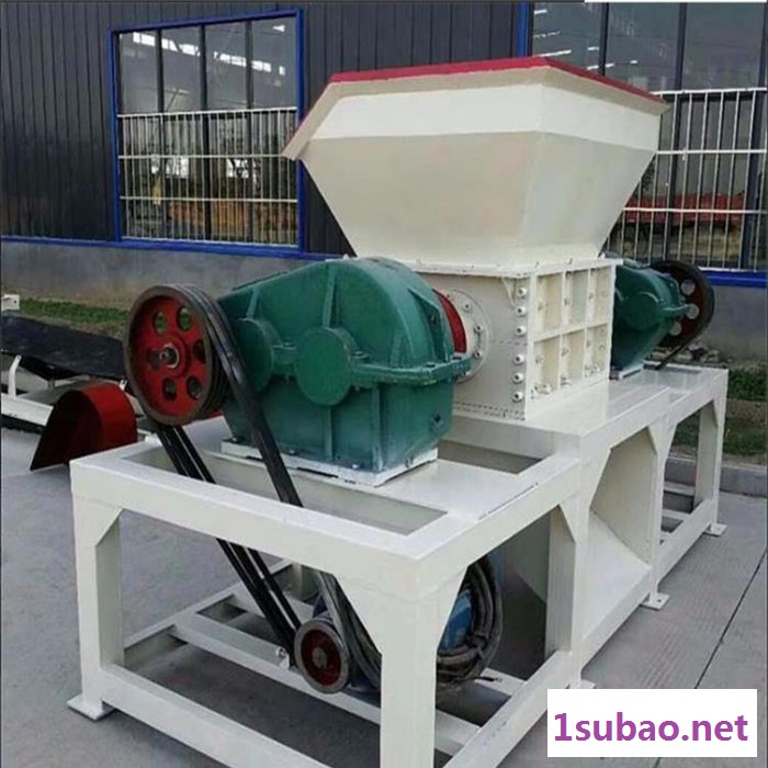 富德1000工业垃圾粉碎机重型钢绞绳管材撕碎机金属塑料破碎机废料塑钢瓦撕碎机木材边角料撕碎设备图2
