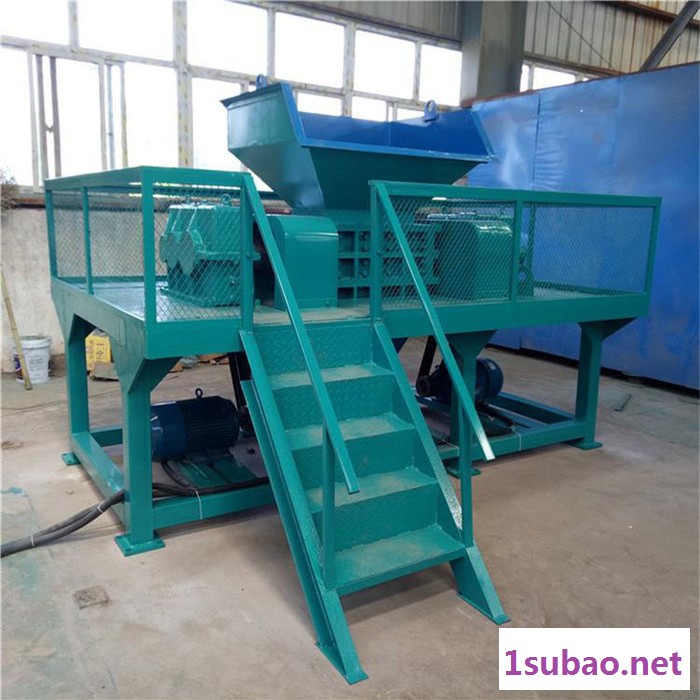 富德1000工业垃圾粉碎机重型钢绞绳管材撕碎机金属塑料破碎机废料塑钢瓦撕碎机木材边角料撕碎设备图6