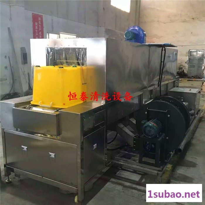 江门餐饮行业周转箱清洗机周转筐除油通过式全方位喷淋清洗烘干线 带式干燥设备图3