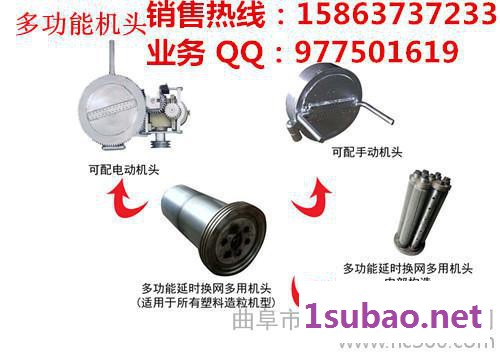 黑龙江多功能延迟换网机头+塑料颗粒机原理构造图2