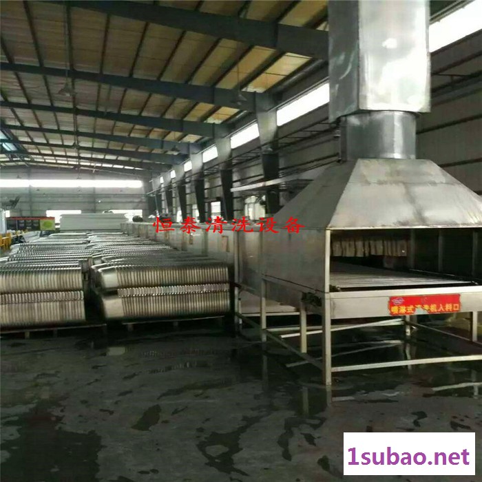 【恒泰】不锈钢面包盘除油清洗机厨具餐盘自动喷淋清洗烘干线厂家 带式干燥设备图3