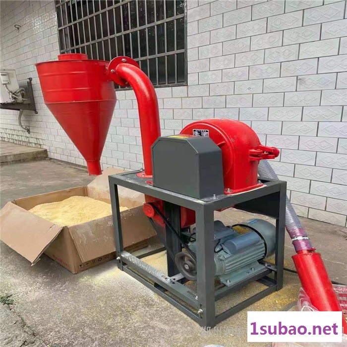 润华强21型家用小型自吸式磨粉机 五谷杂粮磨粉机 大豆 玉米 大米黄豆粉碎机图5