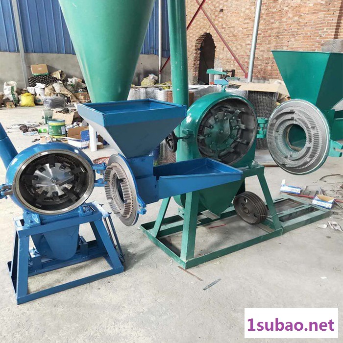 富德120辣椒加工磨粉机农业杂粮粉碎加工机小型玉米磨粉机高粱玉米破碎机自吸上料锤片粉碎机图6