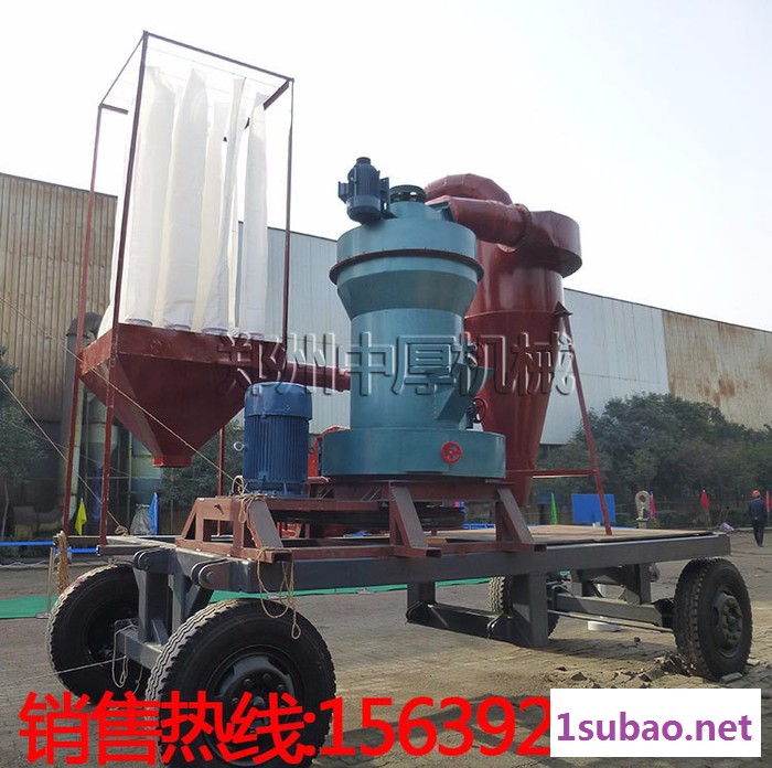 移动式小型雷蒙磨粉机 石灰石高岭土铝矾土磨粉机图4
