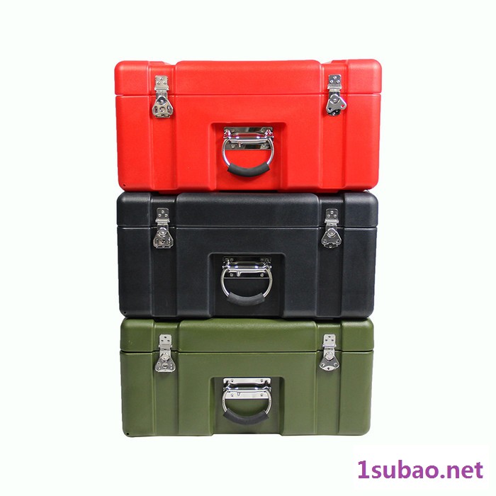 军绿色滚塑拉杆箱带轮子支持内衬定制储物中型可方便携带箱子图2
