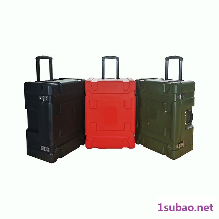 军绿色滚塑拉杆箱带轮子支持内衬定制储物中型可方便携带箱子图5