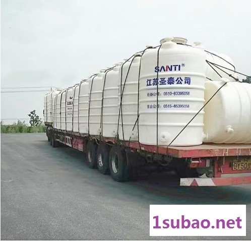 圣泰立式塑料储罐,聚乙烯塑料罐,PE储罐,酸碱原料桶滚塑加厚图3