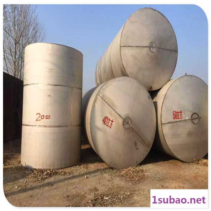 湘西滚塑储罐二手价,304不锈钢储存罐回收图4