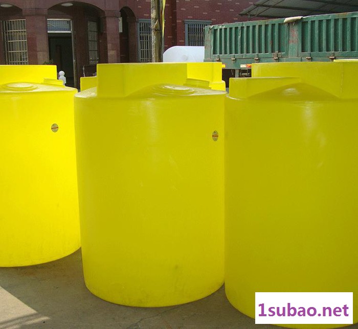 4000L塑料搅拌桶罐PE储罐加药箱 圆形滚塑加药桶 耐酸碱计量图1