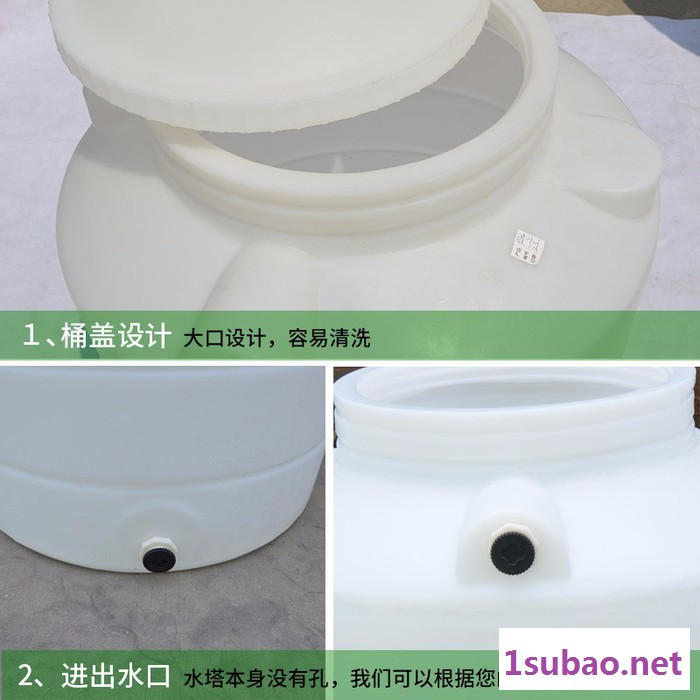 卓逸立式 0.25  大型滚塑PE水塔 耐酸碱塑料储罐 塑料水塔生产厂家图4