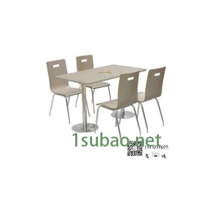 食堂餐桌椅，玻璃钢坐背，中空吹塑，塑料型1成套餐桌椅