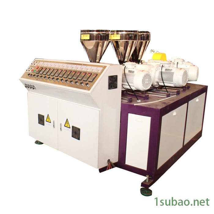 高产量挤塑机 塑胶编织藤仿藤条挤出机 三色塑藤挤出生产线 管材异形挤出图2