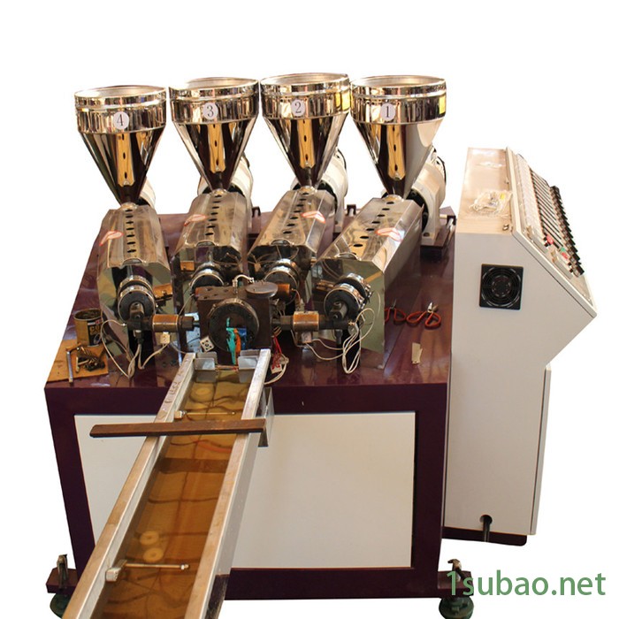 高产量挤塑机 塑胶编织藤仿藤条挤出机 三色塑藤挤出生产线 管材异形挤出图6