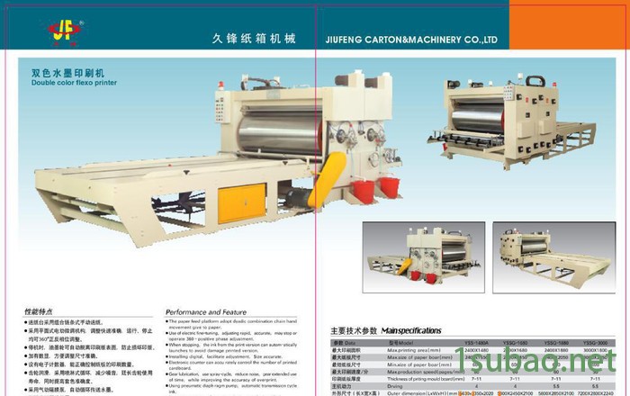 纸箱印刷机 1850双色水墨印刷机 广东东莞纸包装机械 纸箱图2