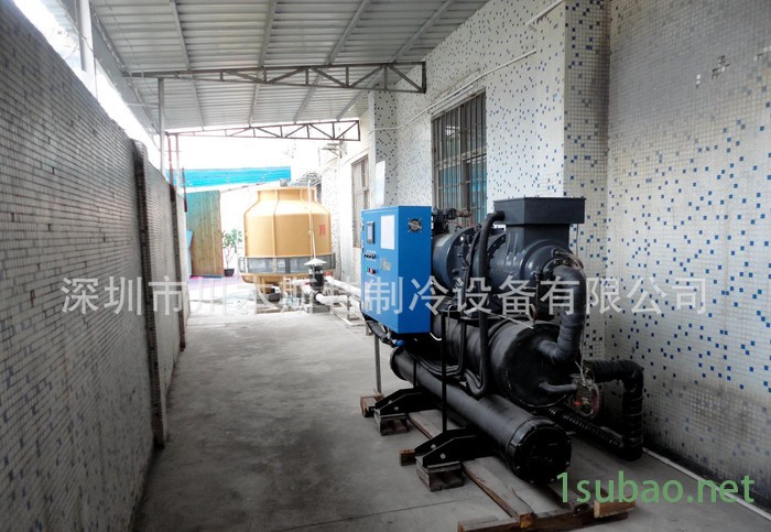 源头80匹工业水冷螺杆式冷水机冷冻机80HP冷却设备80P制冷机图2