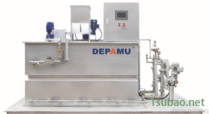 德帕姆全自动溶解和投加装置/干粉投加装置 PLC自动控制系统 投加装置厂家德帕姆泵业 絮凝处理投加装置 市政废水处理装置图5