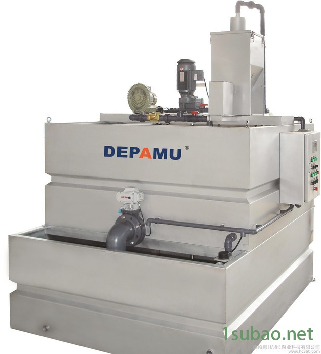 德帕姆全自动溶解和投加装置/干粉投加装置 PLC自动控制系统 投加装置厂家德帕姆泵业 絮凝处理投加装置 市政废水处理装置图6