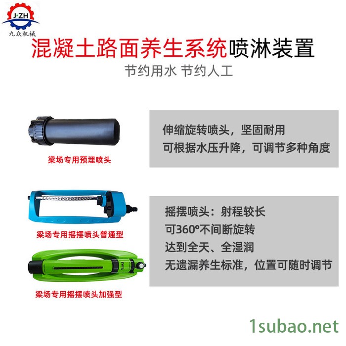 四会 预制梁场自动喷淋养护装置 扇形喷淋头图6