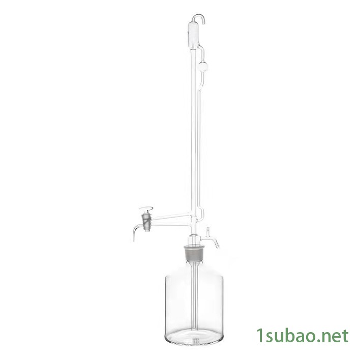 全自动滴定管透明棕色10/25/50ml酸碱通用玻璃滴定装置四氟活塞图2