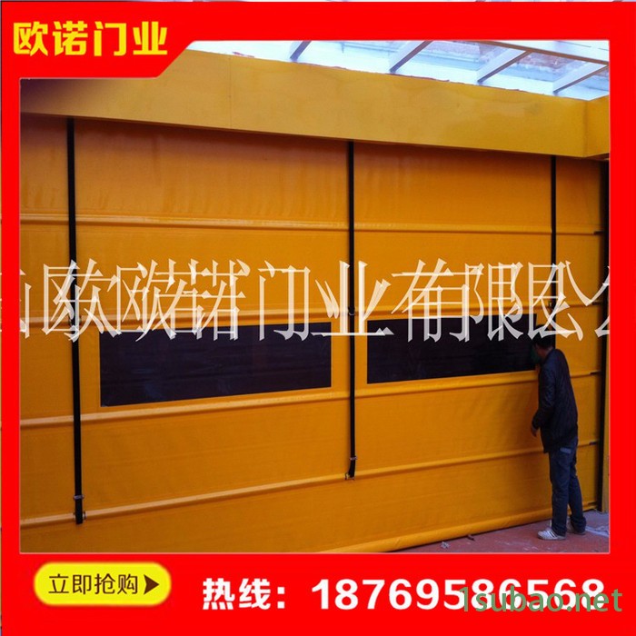 供应 快速卷帘门雷达感应式快速软帘门 自动感应人车装置图4