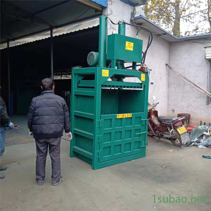 工厂回收塑料袋纸箱打包机 铁屑垃圾自动打包机 铸铁屑废料压块机图3