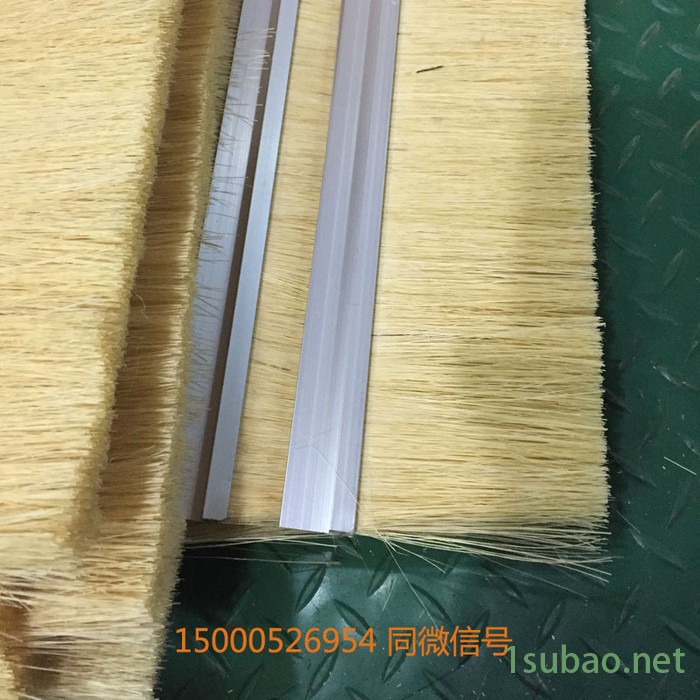 叁明 铝合金剑麻条刷 剑麻毛刷辊 剑麻抛光轮 剑麻毛刷板 扶梯毛刷 自动电梯毛刷条 铝合金排刷 扶梯防夹装置条刷 剑麻刷图8