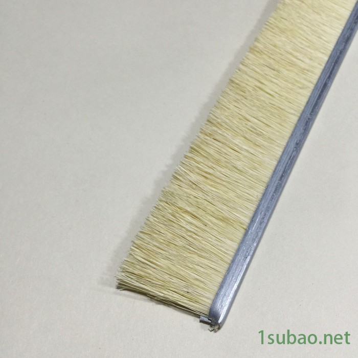 叁明 铝合金剑麻条刷 剑麻毛刷辊 剑麻抛光轮 剑麻毛刷板 扶梯毛刷 自动电梯毛刷条 铝合金排刷 扶梯防夹装置条刷 剑麻刷图3