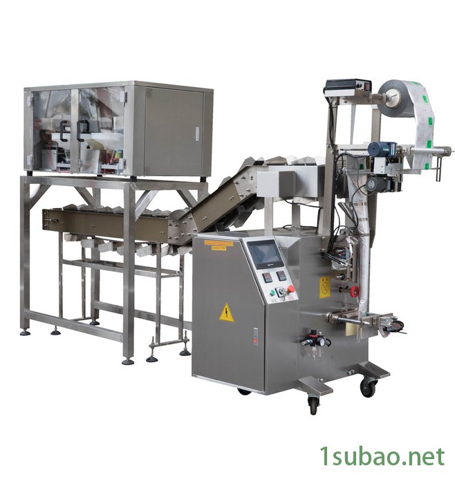 钦典 QD-60DS鳕鱼肉松自动包装机牛肉肉松背封包装机雪绒肉松自动计量补差包装机带搅拌装置包装设备图4