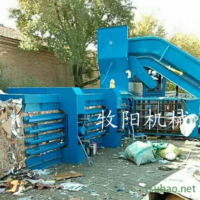 全自动液压卧式废品打包机 废品回收站纸箱塑料瓶卧式打包机图2