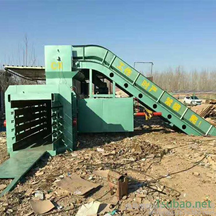 全自动液压卧式废品打包机 废品回收站纸箱塑料瓶卧式打包机图4