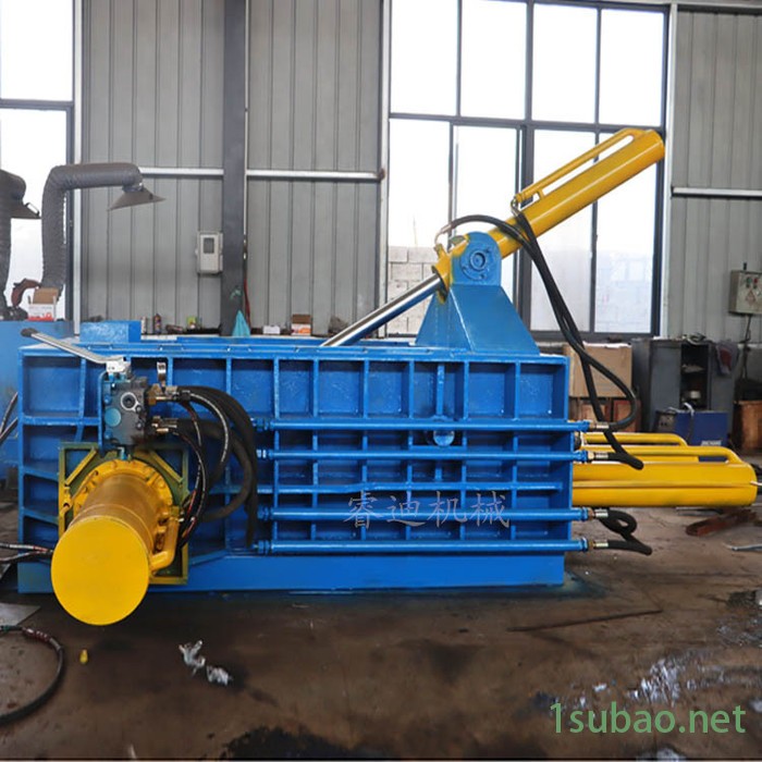 潍坊废品回收金属压块机全自动废铁压块机125吨金属刨花压块机图6