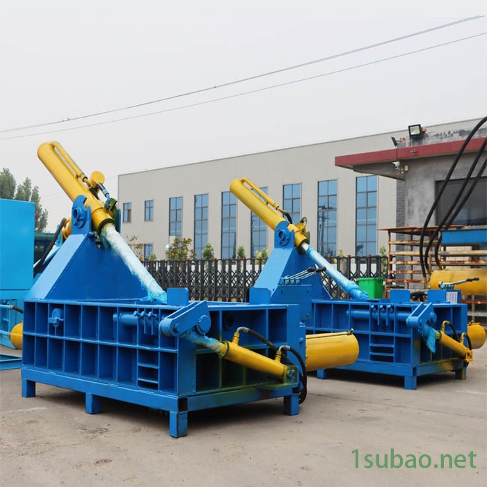 潍坊废品回收金属压块机全自动废铁压块机125吨金属刨花压块机图2