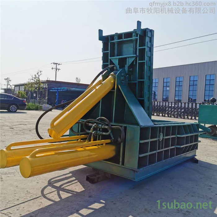 潍坊废品回收金属压块机全自动废铁压块机125吨金属刨花压块机图5