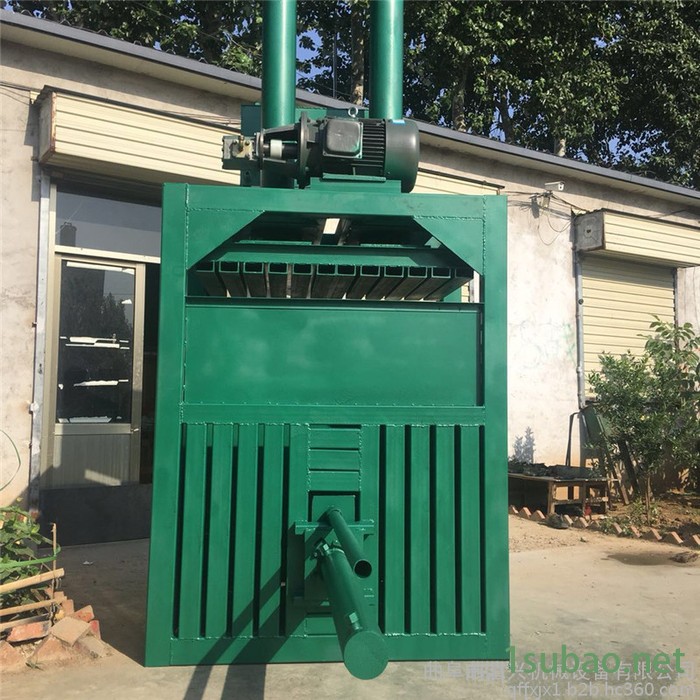 半自动废布料打包机 小型立式废品回收压块机 边角料压包机厂家图7