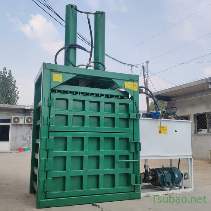 纸箱自动回收液压打块机 启航纸条纸板挤块机 编织袋打包机型号图2