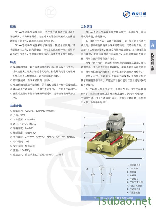 西安江河   3KH-V自动补气装置  它能对水电站油压装置或其它储能器进行自动补气以维持其内部的气液比。图2