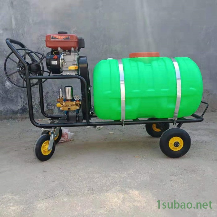 手推四轮喷雾器 汽油喷雾器 远射程喷雾器 自动回收卷管喷雾器 喷雾器图7