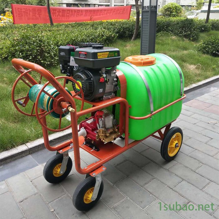 手推四轮喷雾器 汽油喷雾器 远射程喷雾器 自动回收卷管喷雾器 喷雾器图6