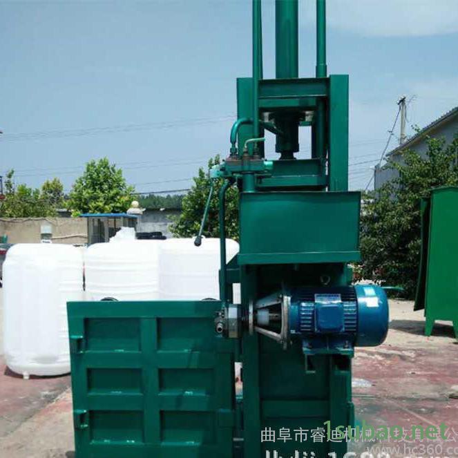 半自动废纸打包机，卧式液压打包机，废品回收打包机图7