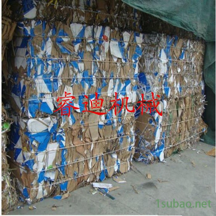 半自动废纸打包机，卧式液压打包机，废品回收打包机图8