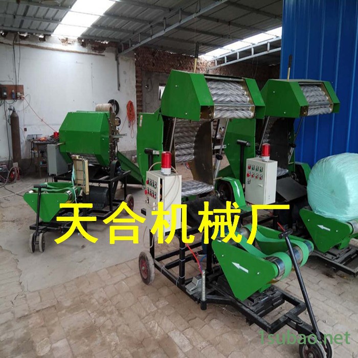 天合全自动捡拾进料稻草打捆机 玉米秸秆捡拾稻草打捆机 秸秆回收机图2