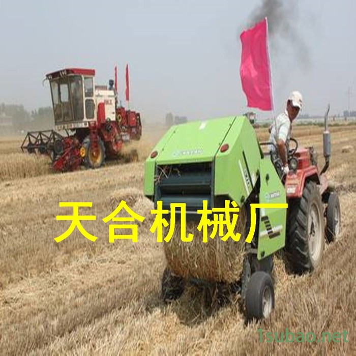 天合全自动捡拾进料稻草打捆机 玉米秸秆捡拾稻草打捆机 秸秆回收机图3