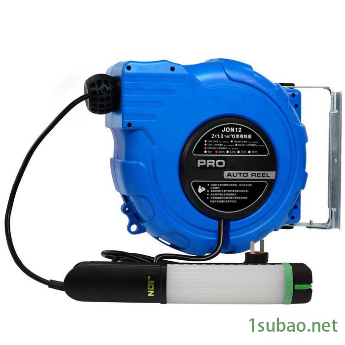 强生新款JON12D3经典型卷轴 自动回收卷管器 220V/12V LED灯电源线卷线器图4